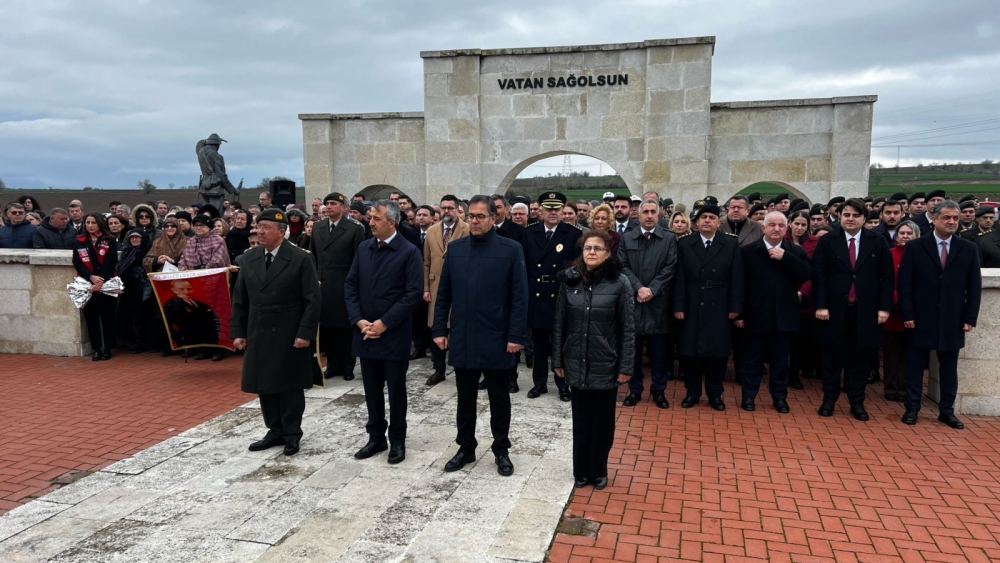 110 YILLIK ŞANLI ÇANAKKALE ZAFERİ VE KAHRAMAN ŞEHİTLERİMİZ EDİRNE’DE ANILDI